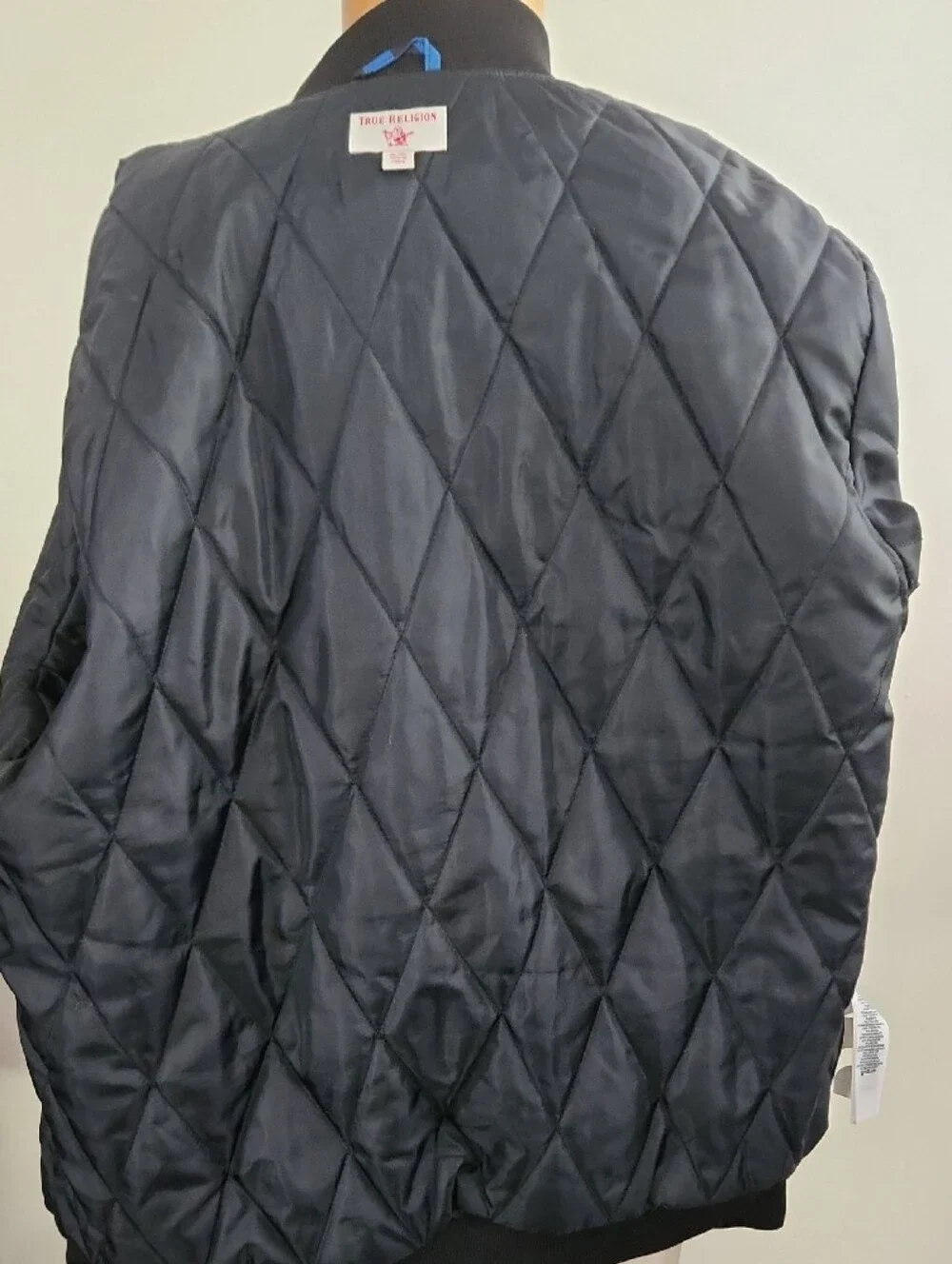 True Religion Red Yellow Blue Camo Bomber Jacket XL